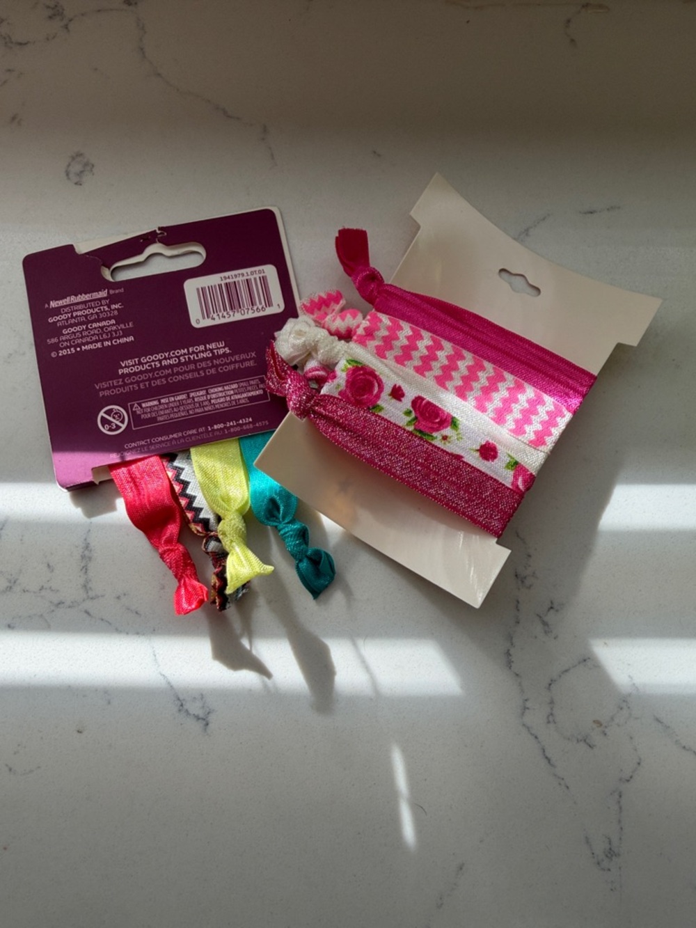 Goody & L. Erickson Pink Ribbon Ouchless Hair Elastics Set - Picture 2 of 2